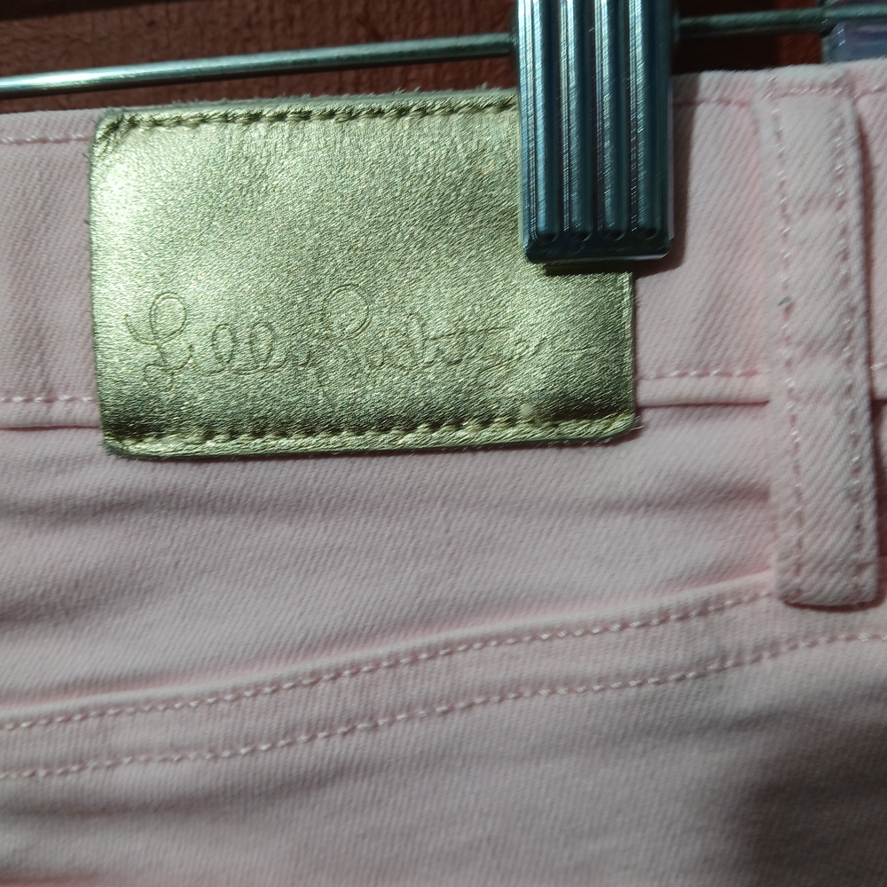 Lilly Pulitzer 29" South Ocean High Rise Calla Light Pink Jean Size 14 - Picture 15 of 16